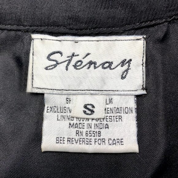 VINTAGE STENAY Diamond Pattern Cropped Beaded Evening Jacket - Picture 6 of 6